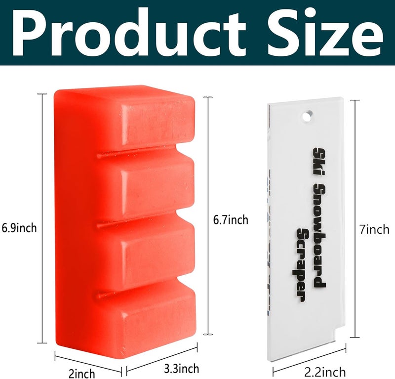 LFUTARI Snowboard and Ski Wax - Universal Snow Block Wax - Ski and Snowboard Racing Wax for Protecting The Ski and Snowboard Accessories - Image 2